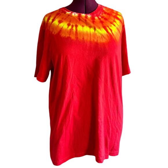 Brand New Tie Dye Hippy Plus Size Crew Neck T-Shirt - Picture 1 of 6